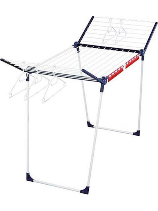 Leifheit Pegasus 200 Metallic Folding Floor Clothes Drying Rack with Hanging Length 20m