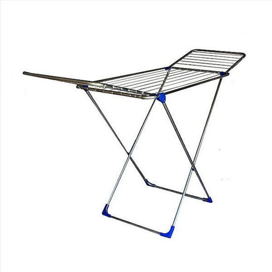 Gimi Alutech Folding Floor Clothes Drying Rack made of Aluminum with Wheels with Hanging Length 20m