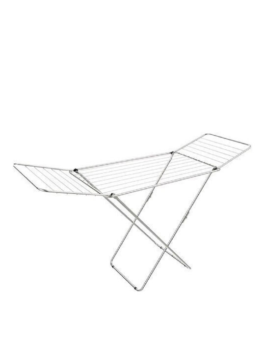 Cyclops Violet Folding Floor Clothes Drying Rack Metallic with Hanging Length 18m