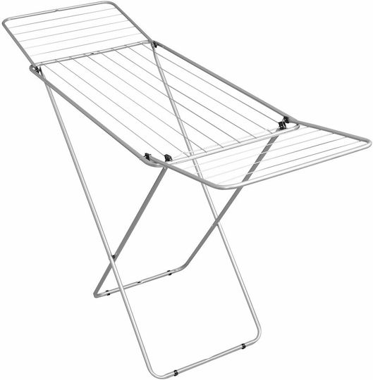 Viosarp Folding Floor Metallic Red Clothes Drying Rack with 18m Hanging Length