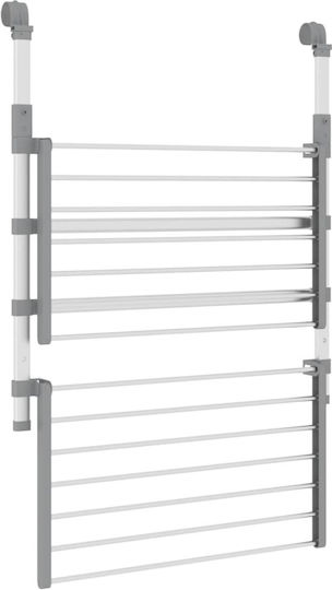 vidaXL Folding Hanging Clothes Drying Rack Made of Aluminum with Hanging Length 7m