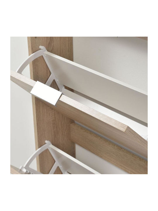 Ξύλινη Παπουτσοθήκη Base 14 με 4 Ράφια Sonoma Μ58xΠ18xΥ155.5cm