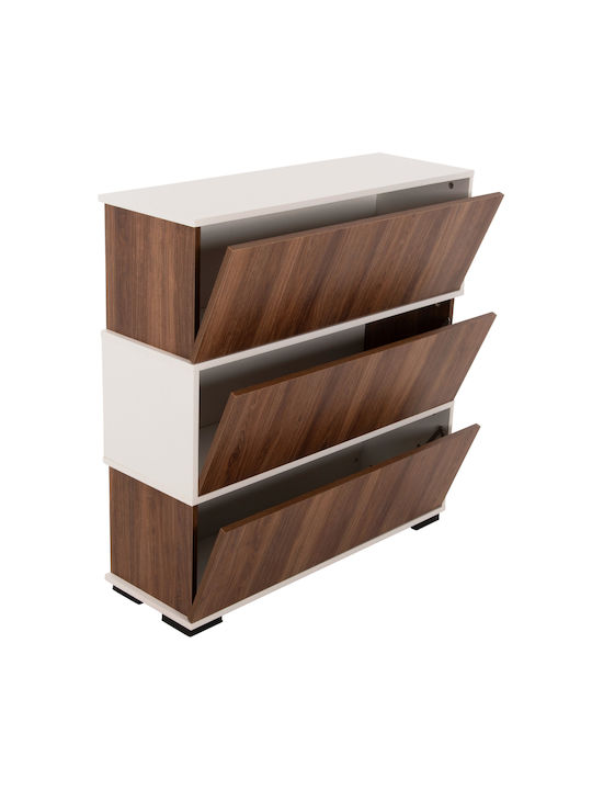 Mirabell Wooden Shoe Organizer Brown 90x30x93cm