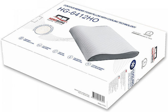 Herzberg Bamboo Μαξιλάρι Ύπνου Memory Foam Ανατομικό 40x60x12cm