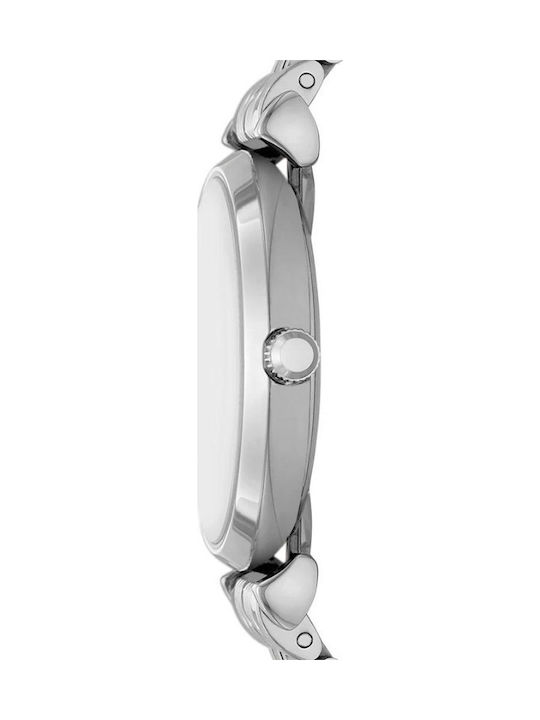 Emporio Armani Gianni T-bar Ρολόι Μπαταρίας με Μεταλλικό Μπρασελέ
