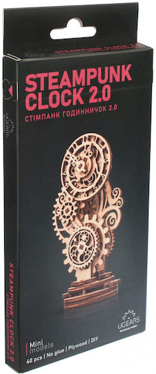 Ugears Дървена Конструктивна Игра Часовник Steampunk 2.0