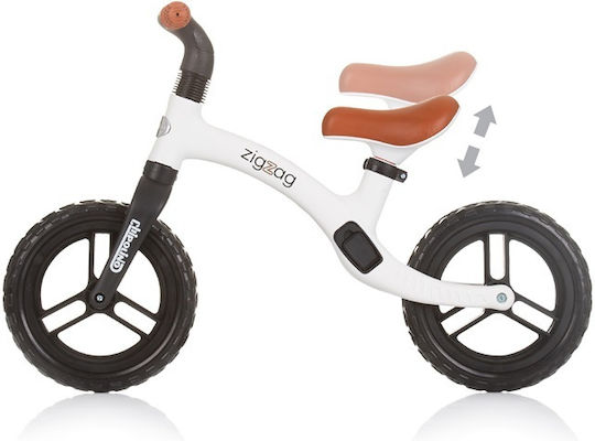 Chipolino Bicicletă de Echilibru pentru Copii Zig Zag Alb