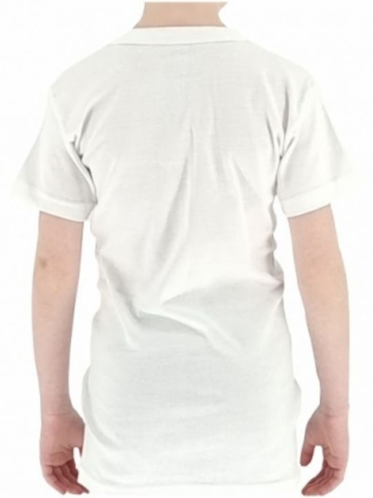Onurel Set of Kids' Undershirts Short-sleeved White 3pcs