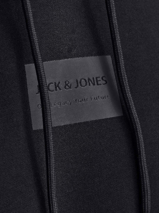 Jack & Jones Sweat Ανδρικό Φούτερ με Κουκούλα Μαυρο