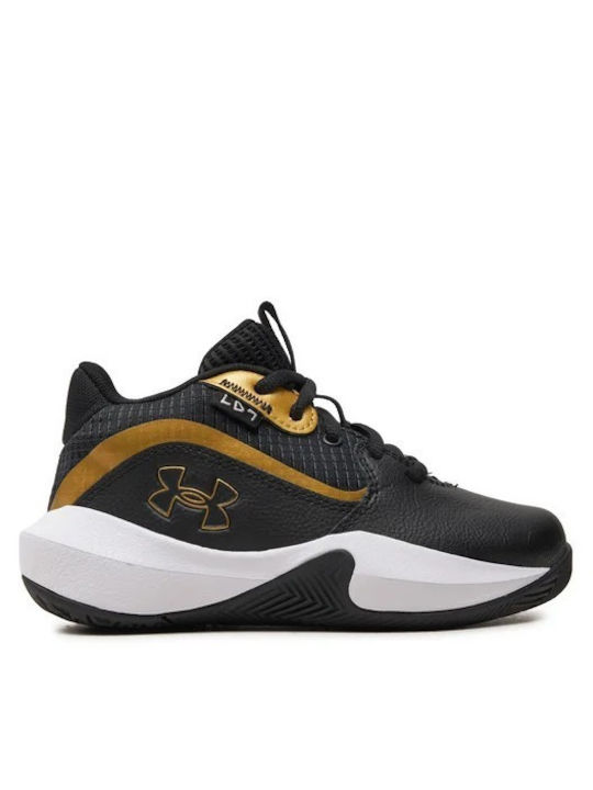 Lockdown 7 Kids Sports Shoes Basketball with Laces Black