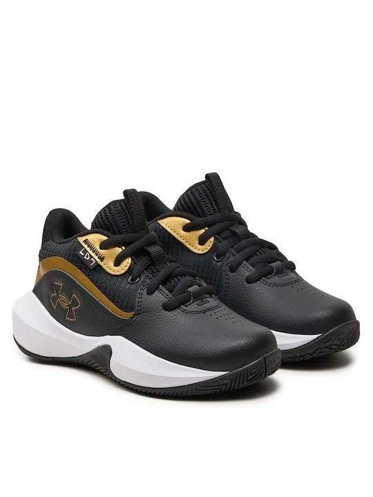 Lockdown 7 Kids Sports Shoes Basketball with Laces Black