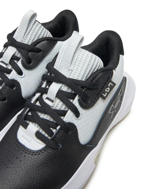 Lockdown 7 Kids Sports Shoes Basketball with Laces White
