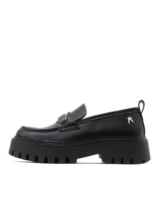 Replay Women's Loafers in Black Color