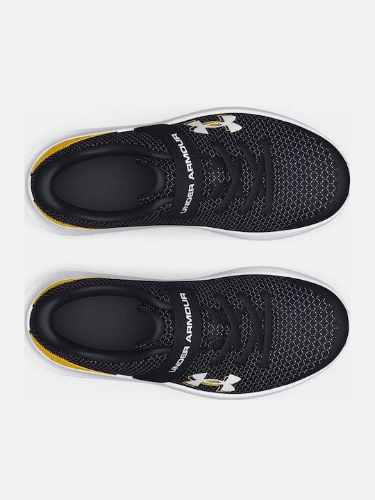 Surge 4 Kids Sports Shoes Running with Hoop & Loop Closure Black