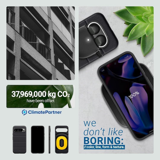 Caseology Athlex Back Cover Σιλικόνης Μαύρο (Google Pixel 9 Pro XL)