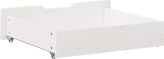 vidaXL Bettkasten aus Holz White 65x55x16cm 2Stück