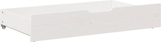 vidaXL Bed Drawer made of Wood White 90x55x16cm 2pcs