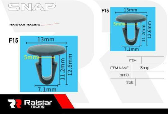 Car Plastic Clips 10pcs