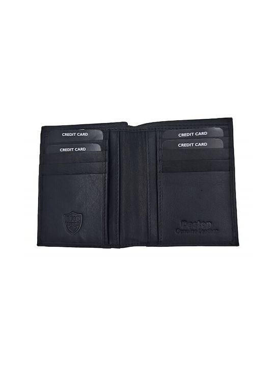 Daston Men's Leather Wallet Black