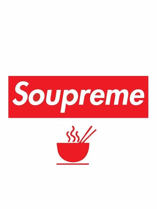 Soupreme Logo Parody Hoodie White