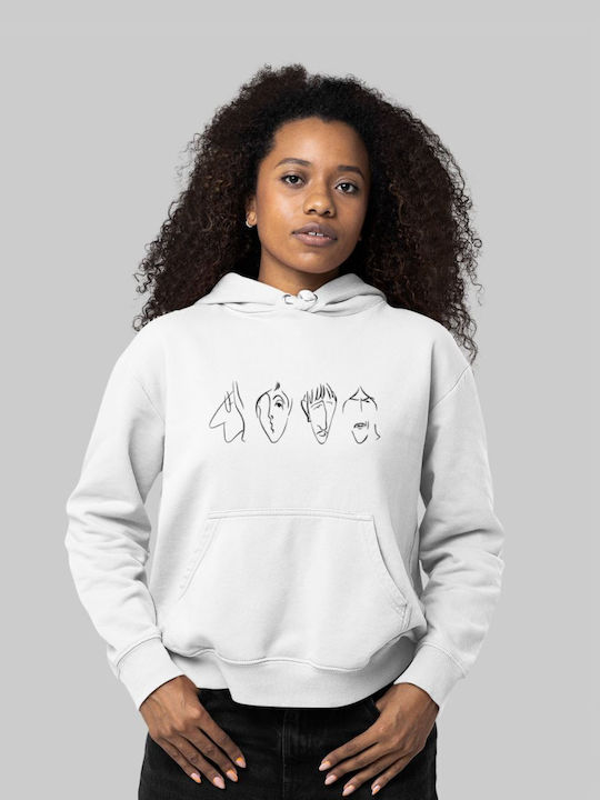 Beatles Caricature Hoodie Black