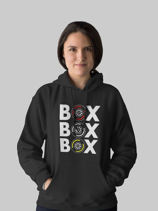 "box Box Box" W Kapuzenpullover Schwarz