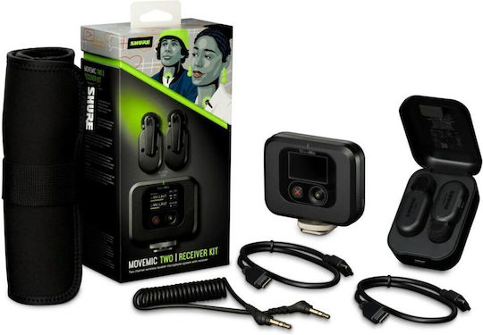 Shure MV-TWO-KIT-Z6 Σετ Ασύρματο Μικρόφωνο Πέτου, Clip On για Κινητό