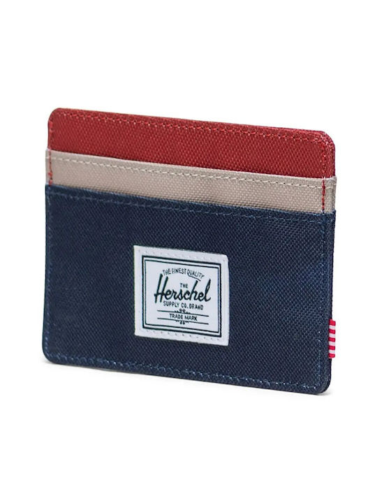 Herschel Charlie Ανδρικό Πορτοφόλι Καρτών Black Iris/Red Ochre/Twill Herschel Charlie Ανδρικό Πορτοφόλι Καρτών Black Iris/Red Ochre/Twill