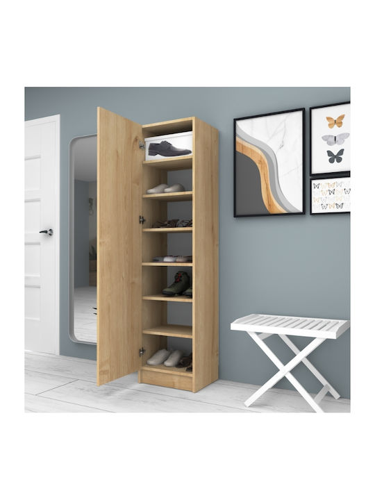 Petro Wooden Shoe Organizer Beige 45x38x180cm