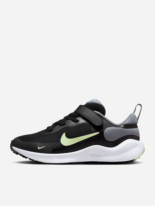 Revolution Revolution 7 Kids Sports Shoes Running with Hoop & Loop Closure Black