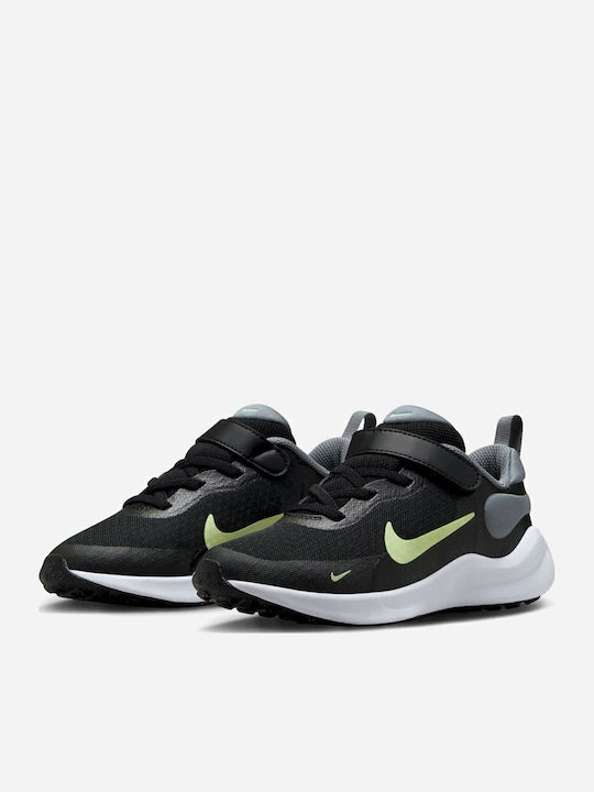 Revolution Revolution 7 Kids Sports Shoes Running with Hoop & Loop Closure Black