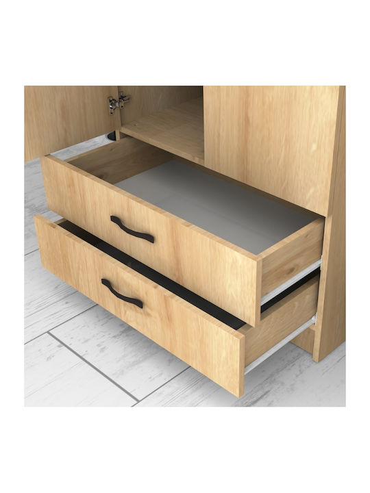 Двойна врата Гардероб Ricardo Natural Beech 80x51.8x181см