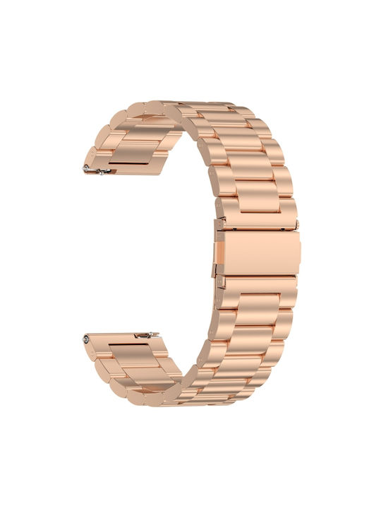 Curea Din Oțel Inoxidabil Rose Gold Amazfit Bip 5
