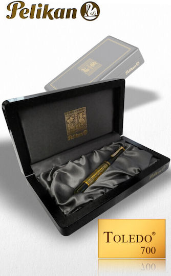 Pelikan Toledo M700 Stilou cu Pană Broad Auriu