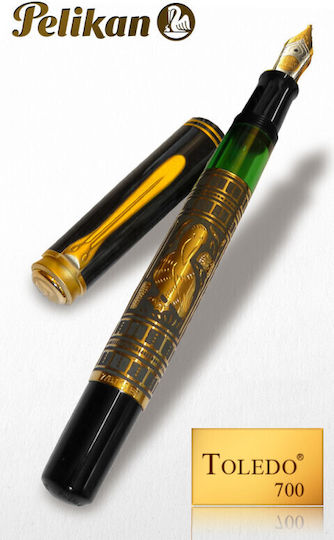 Pelikan Toledo M700 Stilou cu Pană Broad Auriu
