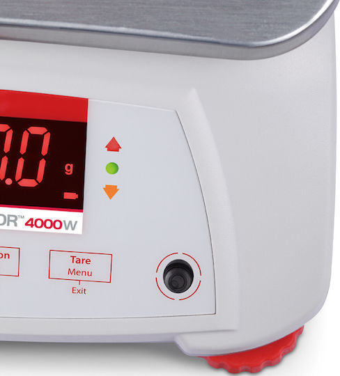 Cântar Valor 4000 Legalizat Impermeabil pentru Bucătărie Gastronomică Ip68 Led 3kg 1g Ohaus V41pwe3t