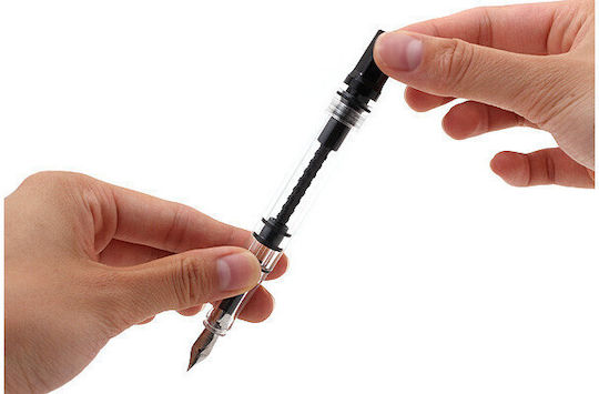Twsbi Piston Filling Calligraphy Pen Medium Black with Black Ink
