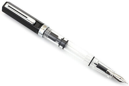 Twsbi Piston Filling Calligraphy Pen Medium Black with Black Ink