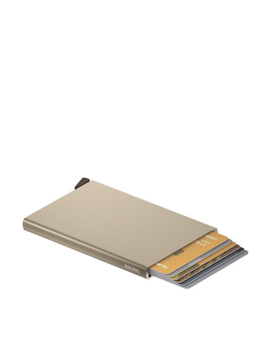 Cardprotector Cashmere Ανδρικό Πορτοφόλι Καρτών Χρυσό