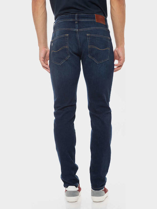 Men's Jeans Pants Elastic with Regular Tapered Fit Blue