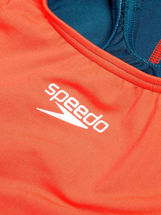 Speedo Fastskin Παιδικό Μαγιό Ολόσωμο Siren Red/dark Teal