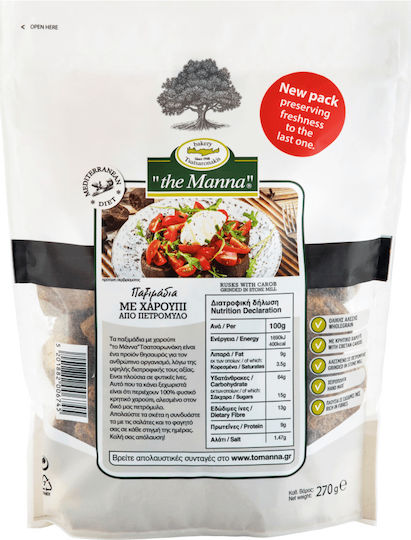 To Manna Crostini from Carob 270gr