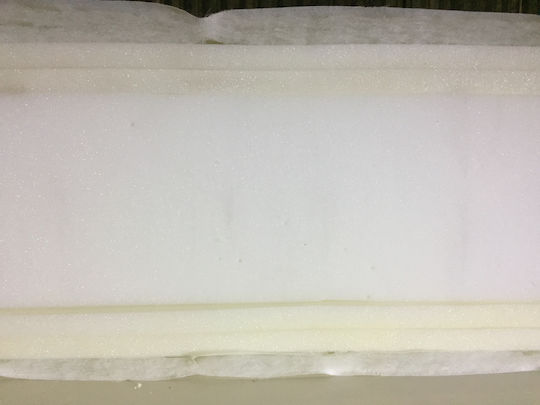 Bs Strom Slackness Double Ergonomic Mattress Latex / Foam 150x200x27cm with Aloe Vera