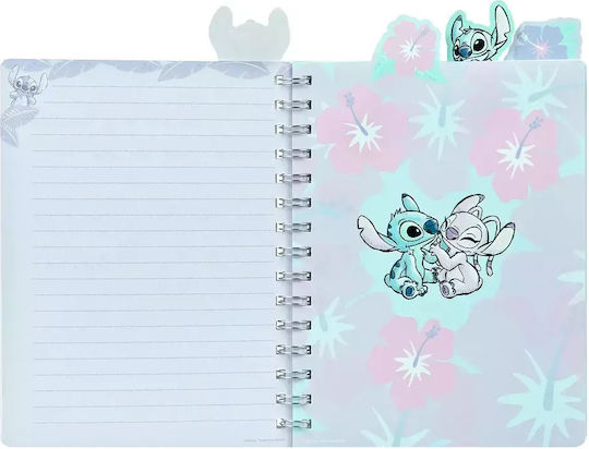 Kids Licensing Notebook Ruled A5 80 Sheets Stitch Watercolor 1pcs