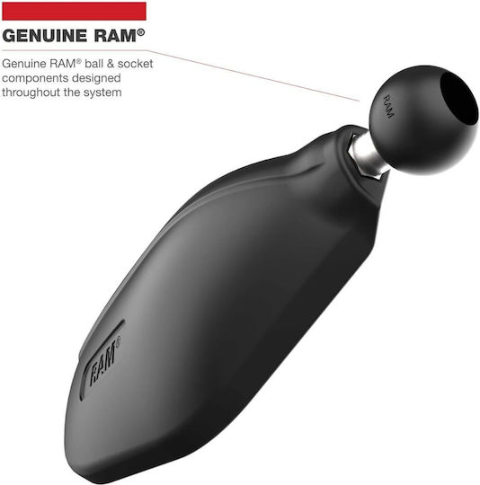 RAM Mount Καθρέπτης Μοτοσυκλέτας 1τμχ Χρυσό