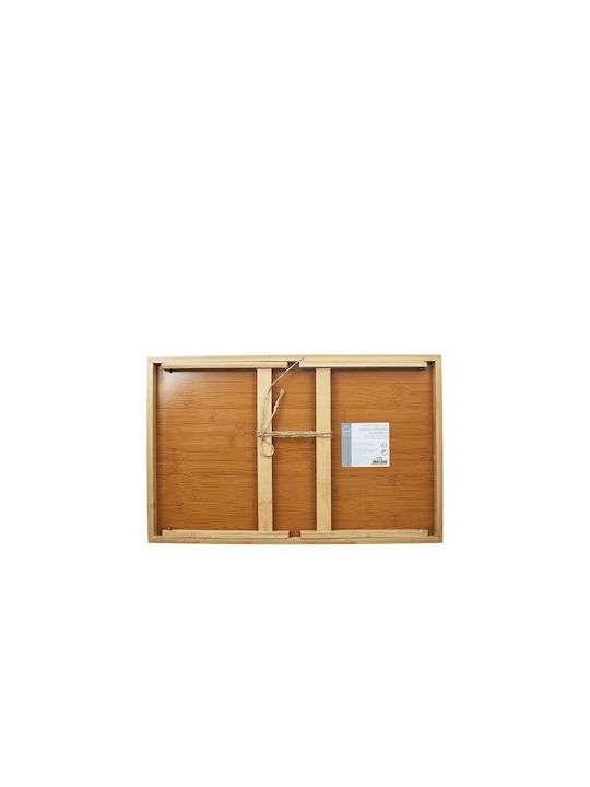 Bambus Dreptunghiular Tavă de Servire din Bamboo cu Mânere în Culoare Maro 45.5x17x30cm KA5054 1buc