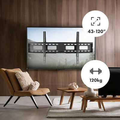 Maclean Energy MC-420 Suport TV de perete până la 120" Alb