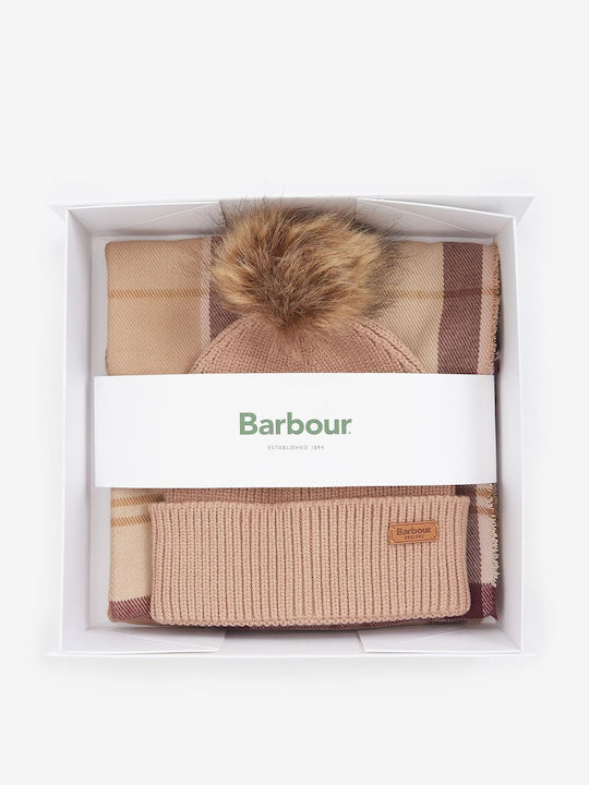 Barbour Beanie Frauen Beanie Gestrickt in Burgundisch Farbe