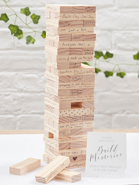 Build A Memory Τουβλάκια Wedding Wish Book Brown