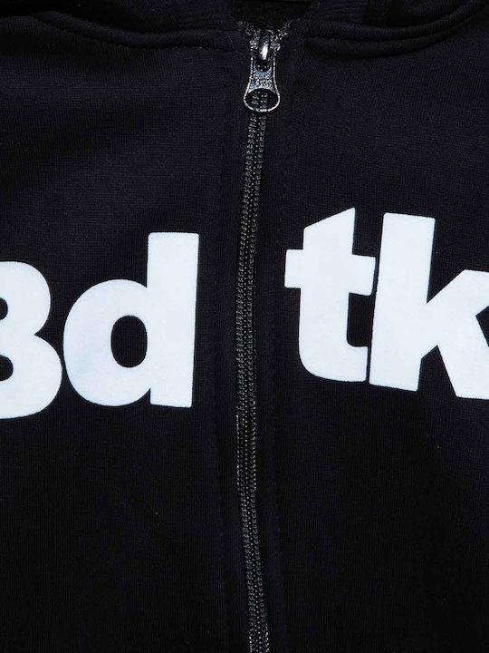 BodyTalk Παιδική Ζακέτα Φούτερ Μαύρη